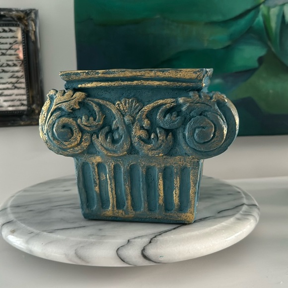 French Country Inspired Decorative Crock Planter - Picture 2 of 6